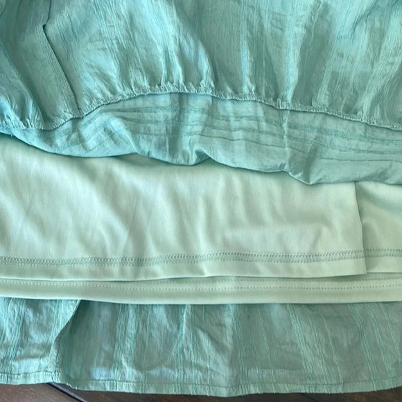 Altar’d State light green short sleeved dress Tiered Flowy Women’s size S NWT - Picture 10 of 12